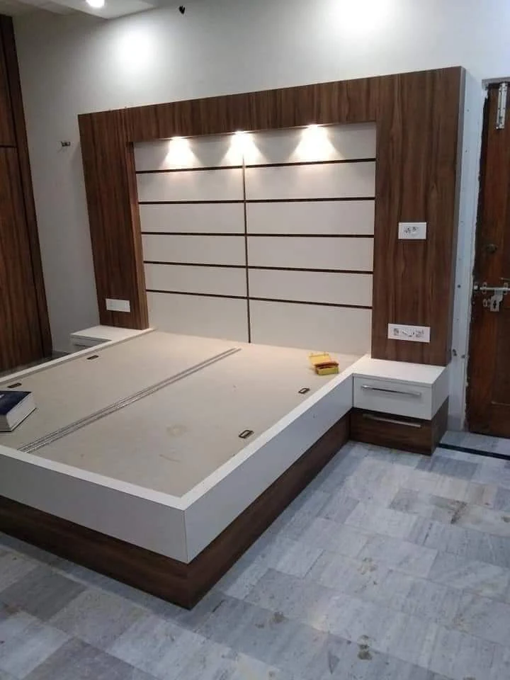 Bedroom Bed Headboard Panelling