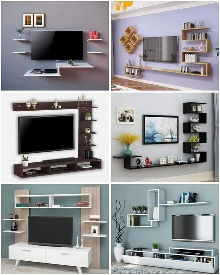 Floating TV Unit Wall Shelves Ideas