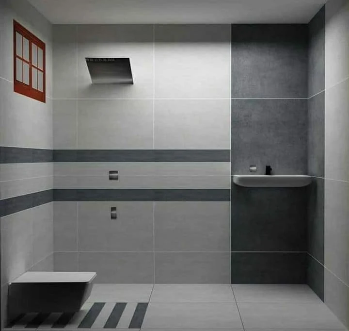 Grey & White Bathroom Tiles