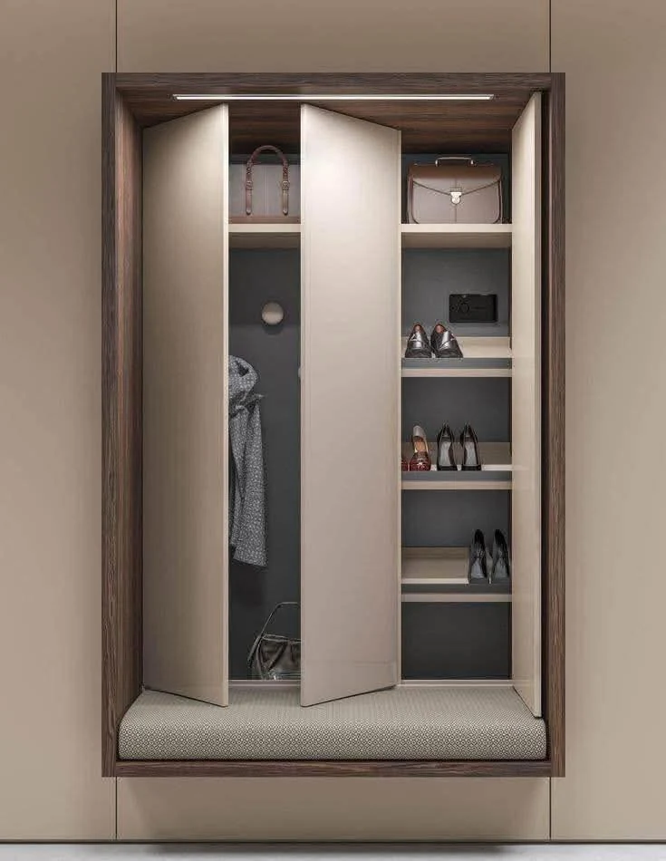 Inset Shoe Storage Wardrobe Bench