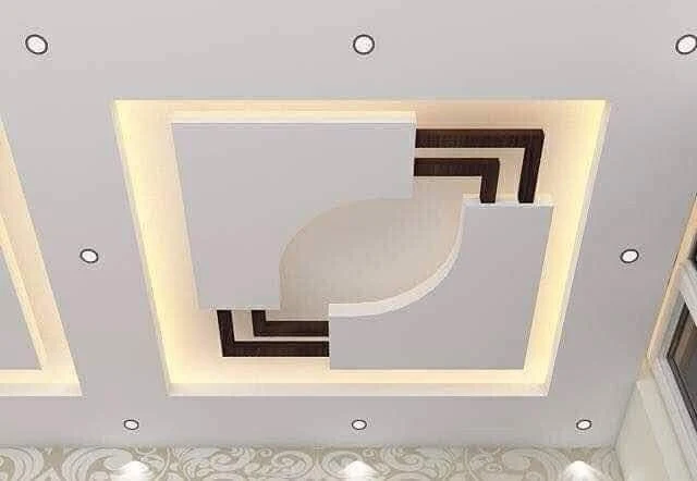 Square Gypsum Cove False Ceiling