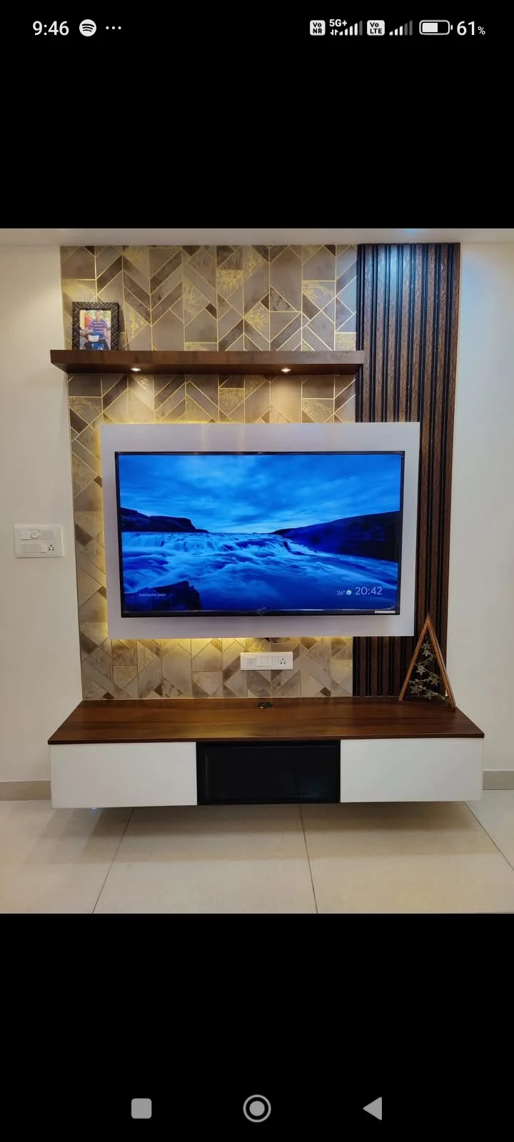 TV Wall Unit & Floating Console
