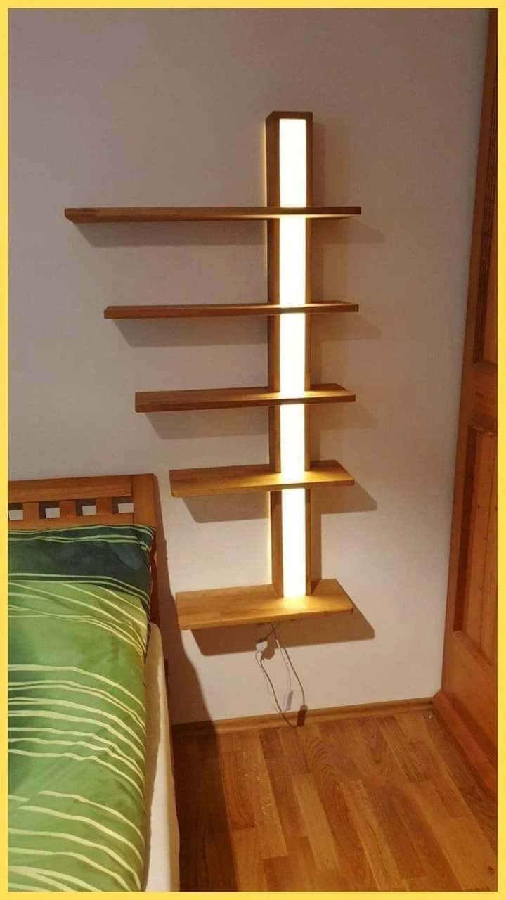 Wall Mounted Bedside Floating Shelf